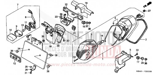 HECKLEUCHTE (VT750C/C2/NV750C2) VT750C21 de 2001